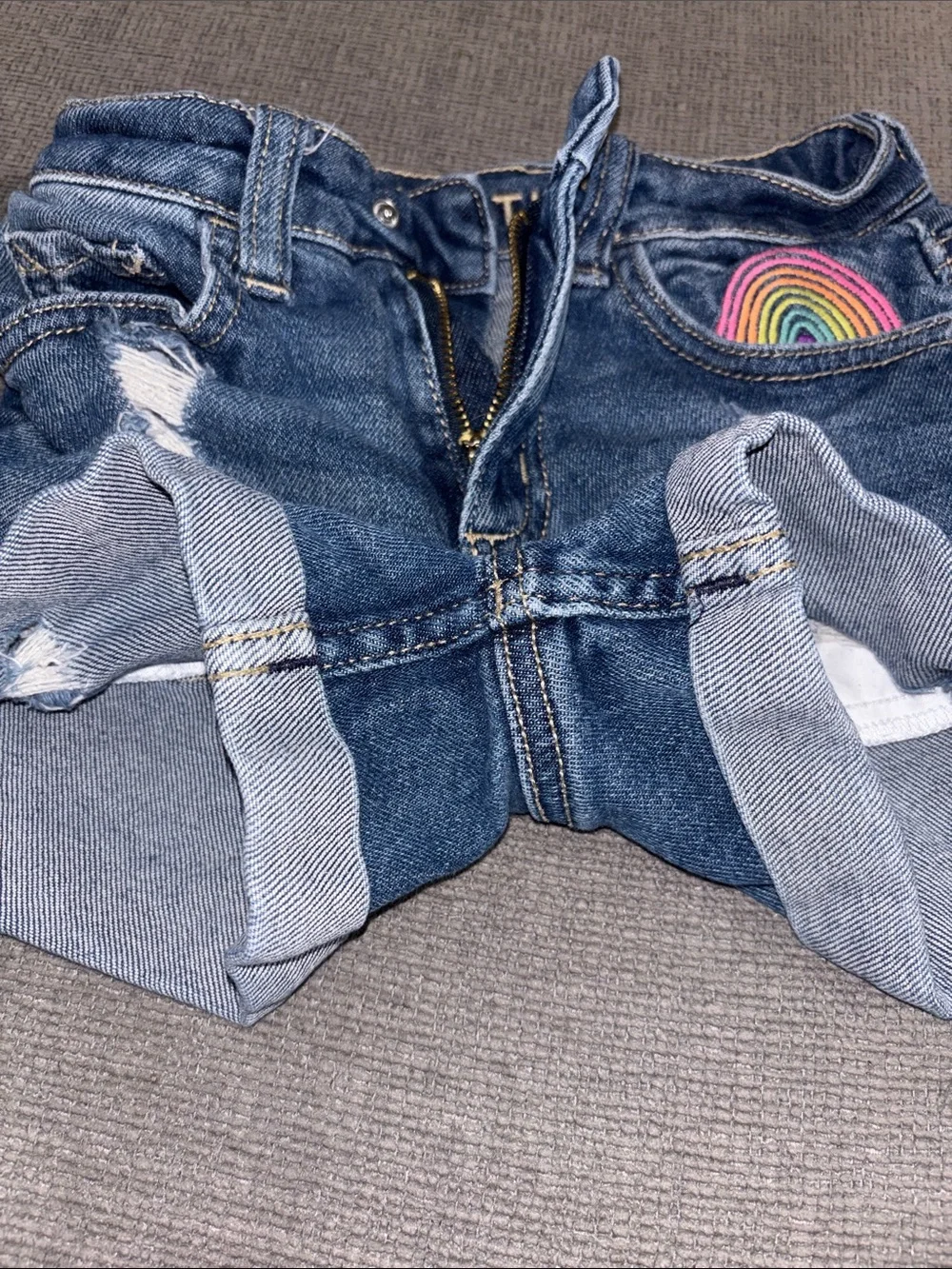 Justice girls jean shorts